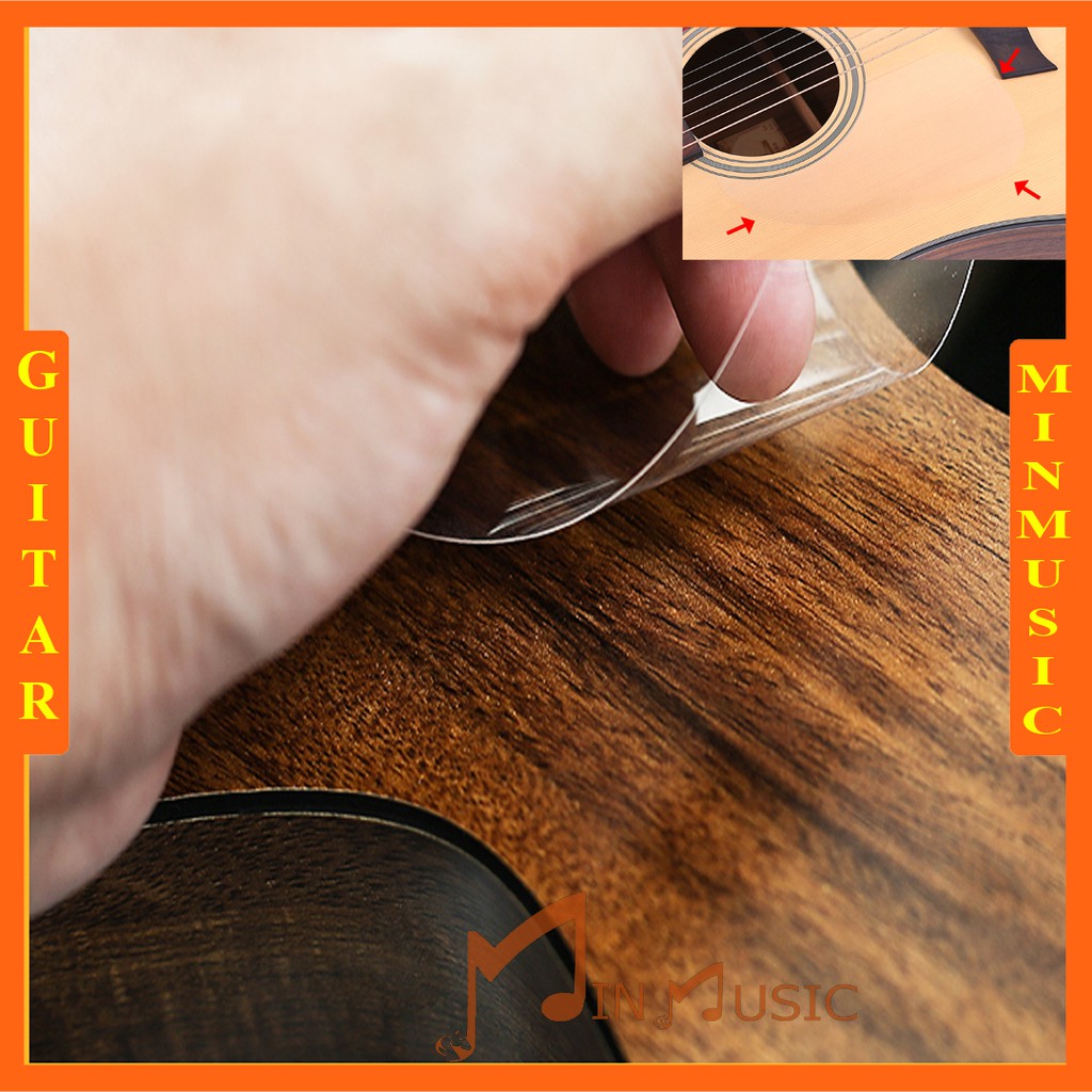 Miếng Dán Chống Xước Trong Suốt Cho Thùng Đàn Guitar