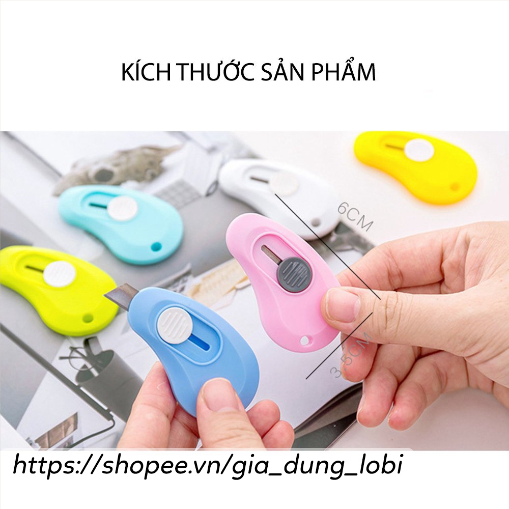 Dao rọc giấy mini treo móc khóa dao cắt giấy bỏ túi