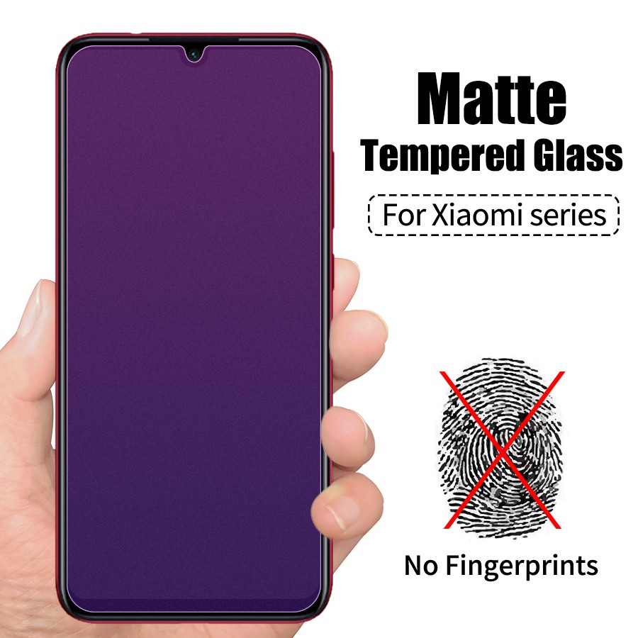 Kính cường lực 9H chống ánh sáng xanh cho Xiaomi Redmi Note 10 9 8 7 Pro 9S 9A 9C 9T Mi 10T F1 A3 Poco F2 X3 M3 F3