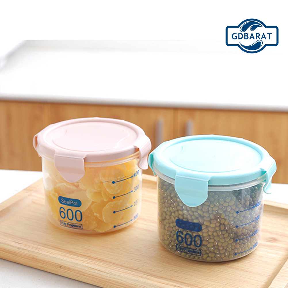 Hộp Đựng Trà / Hạt Trong Suốt Có Nắp Đậy Tiện Dụng Cho Nhà Bếp