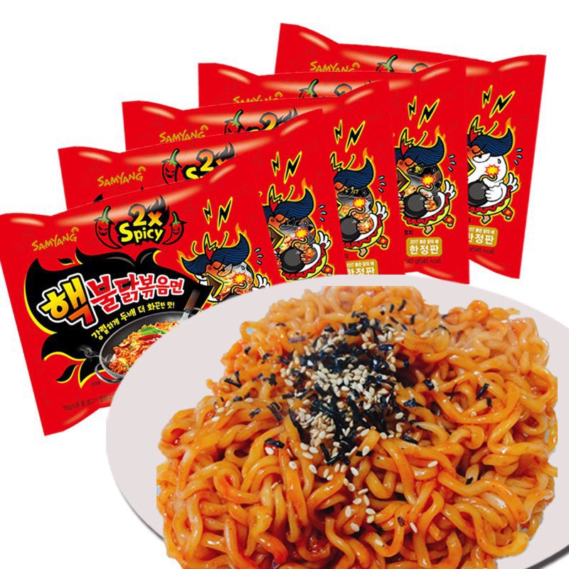 Lốc 5 gói mì siêu cay Samyang, mì cay x2 Samyang nk032