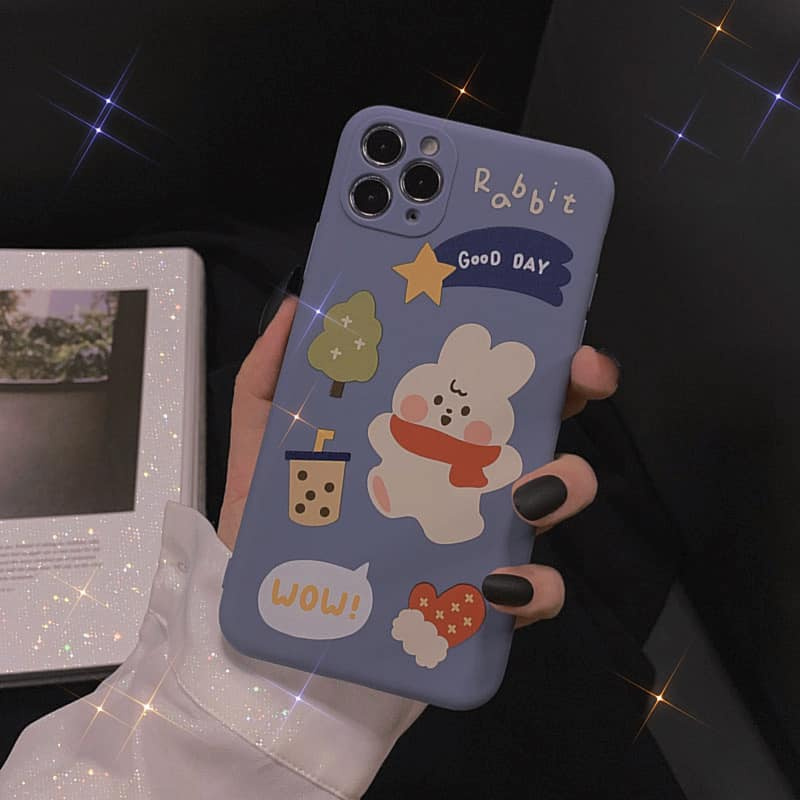 Ốp Lưng Điện Thoại Nhựa Mềm Thỏ Good Day - CAS2158