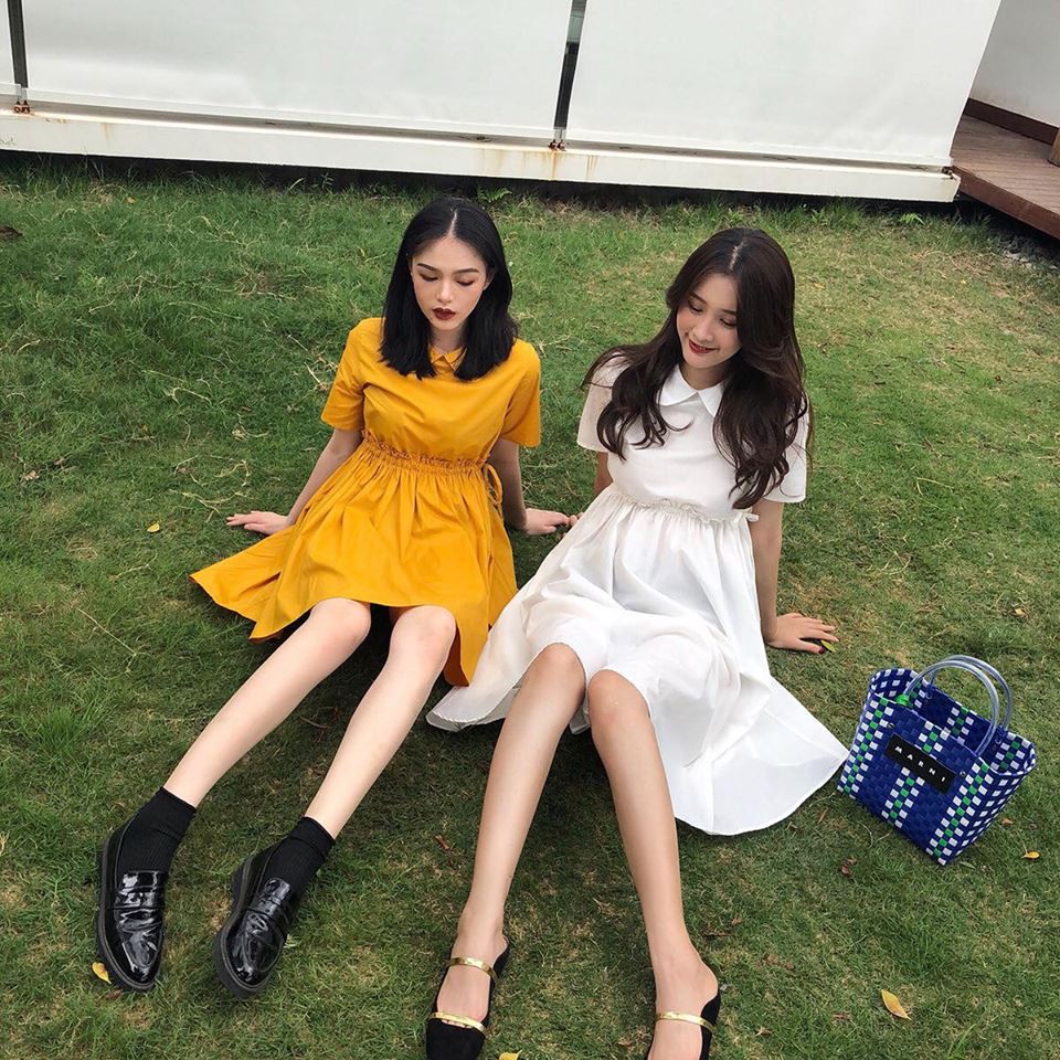 FREESHIP ĐƠN 99K_Đầm cặp babydoll cổ sen cặp | BigBuy360 - bigbuy360.vn