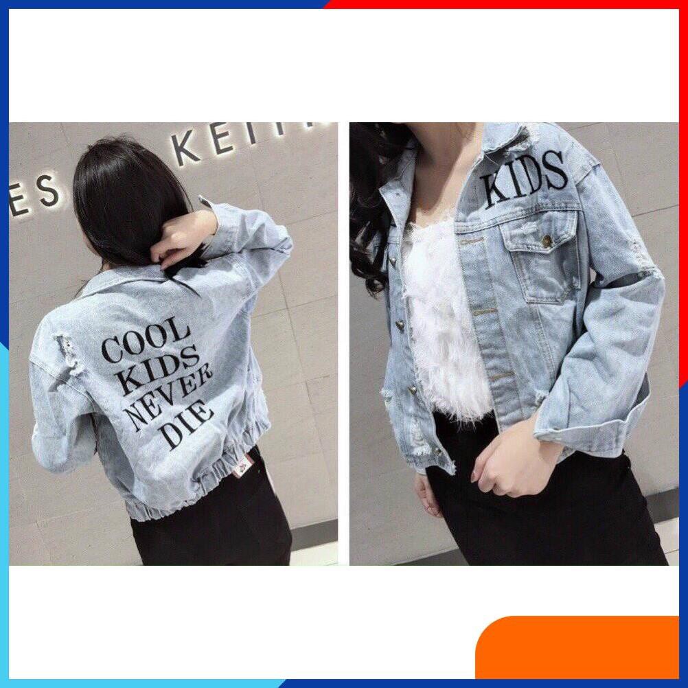 [ HÀNG CAO CẤP] ÁO KHOÁC JEANS NỮ FREESIZE DƯỚI 58kg | BigBuy360 - bigbuy360.vn