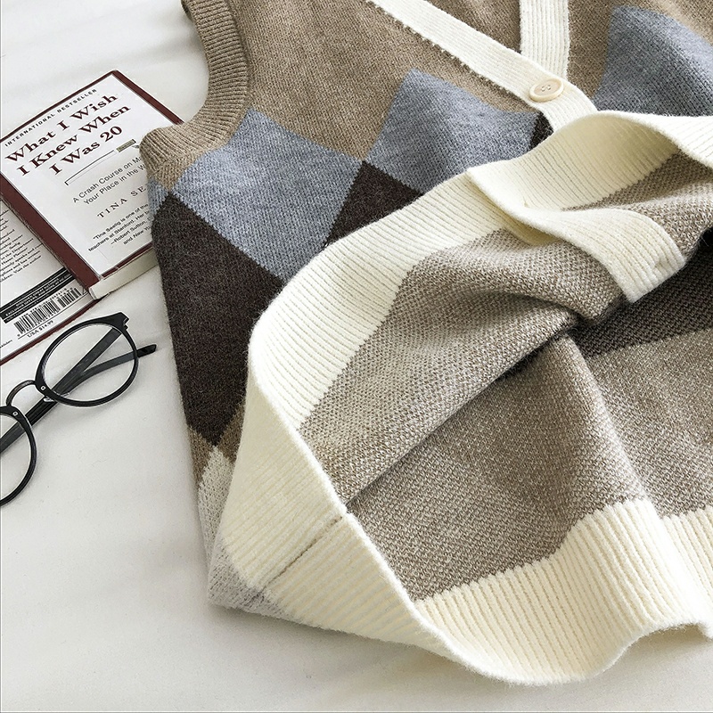 Áo Gile Len Nữ Họa Tiết Sọc Phong Cách Hàn Quốc chuẩn Quảng Châu | BigBuy360 - bigbuy360.vn