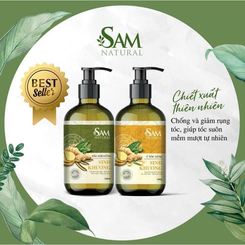Set Gội Ủ gừng Sinh Khương phiên bản mới 500ml