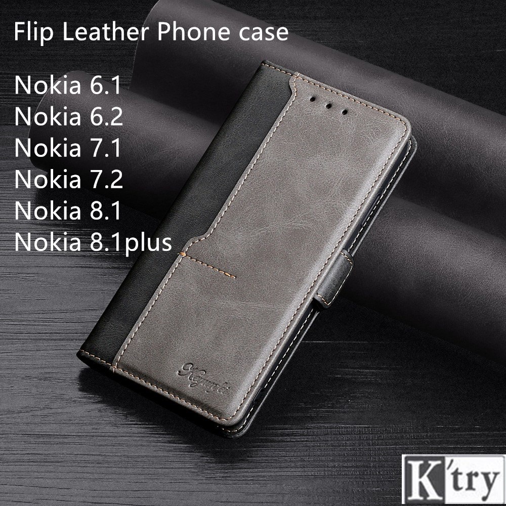 Lật Bao Da Điện Thoại Tpu Mềm Cho Nokia 8.1plus / Nokia 7.2 / Nokia 7.1 / Nokia 6.2 / Nokia 6.1 / Nokia 8.1