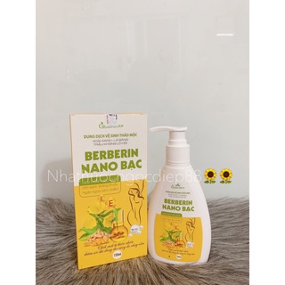 Dung dịch vệ sinh phụ nữ berberin nano bạc - lọ 150ml