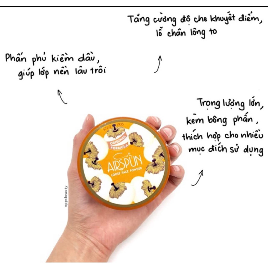 Phấn Phủ Kiềm Dầu Coty Airspun 65g