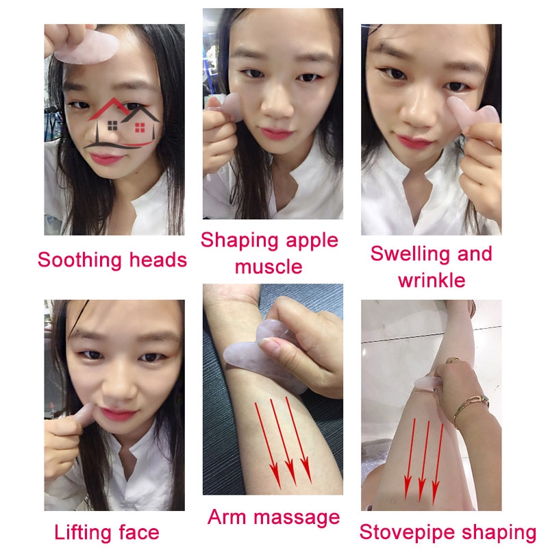 [Hàng mới về] Miếng mát xa đá gua sha dùng cho lưng / da mặt / cánh tay / chân