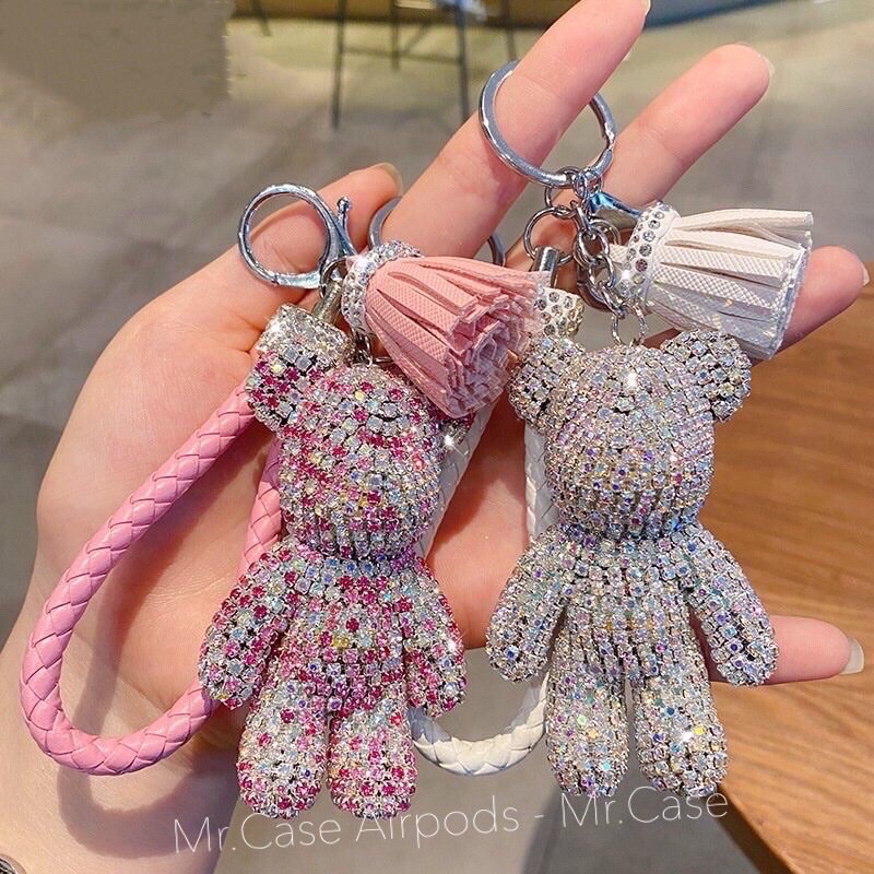 MÓC KHOÁ ĐÍNH ĐÁ NHÂN TẠO CAO CẤP FULL ĐÁ LẤP LÁNH