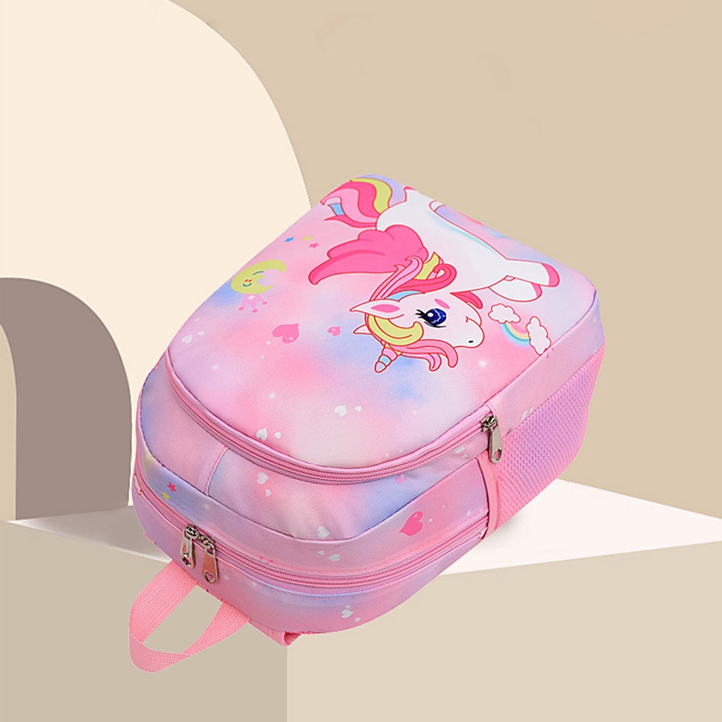 Ba Lô Đi Học Cỡ Lớn In Hoạt Hình Kỳ Lân / Nàng Tiên Cá Dễ Thương Cho Bé Mẫu Giáo