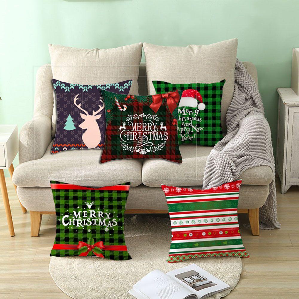 Áo Gối Vuông Họa Tiết Giáng Sinh Thời Trang