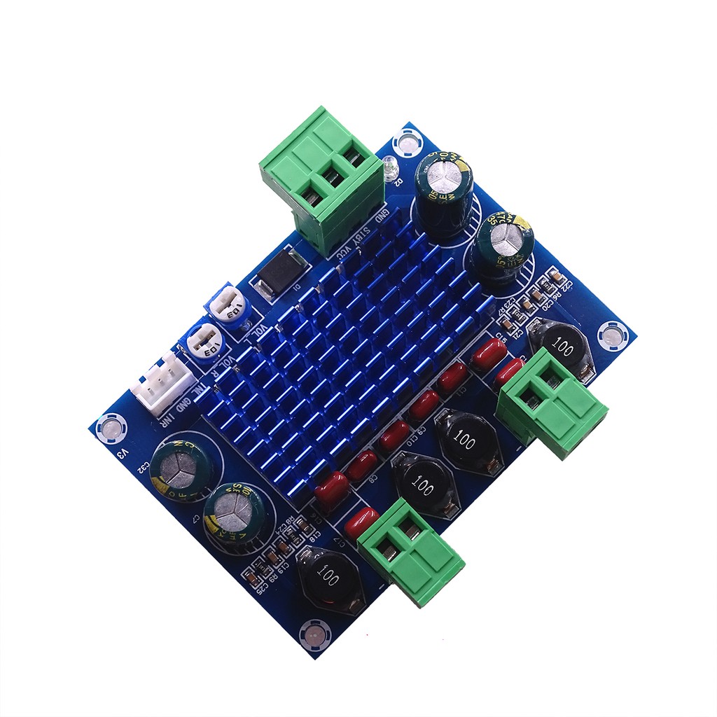 Bảng Mạch Khuếch Đại Âm Thanh Kỹ Thuật Số 5V - 24V - 28V XH-M572 TPA3116D2 2 X 120W