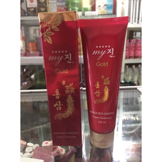 Sữa rửa mặt sâm đỏ my gold hàn quốc.