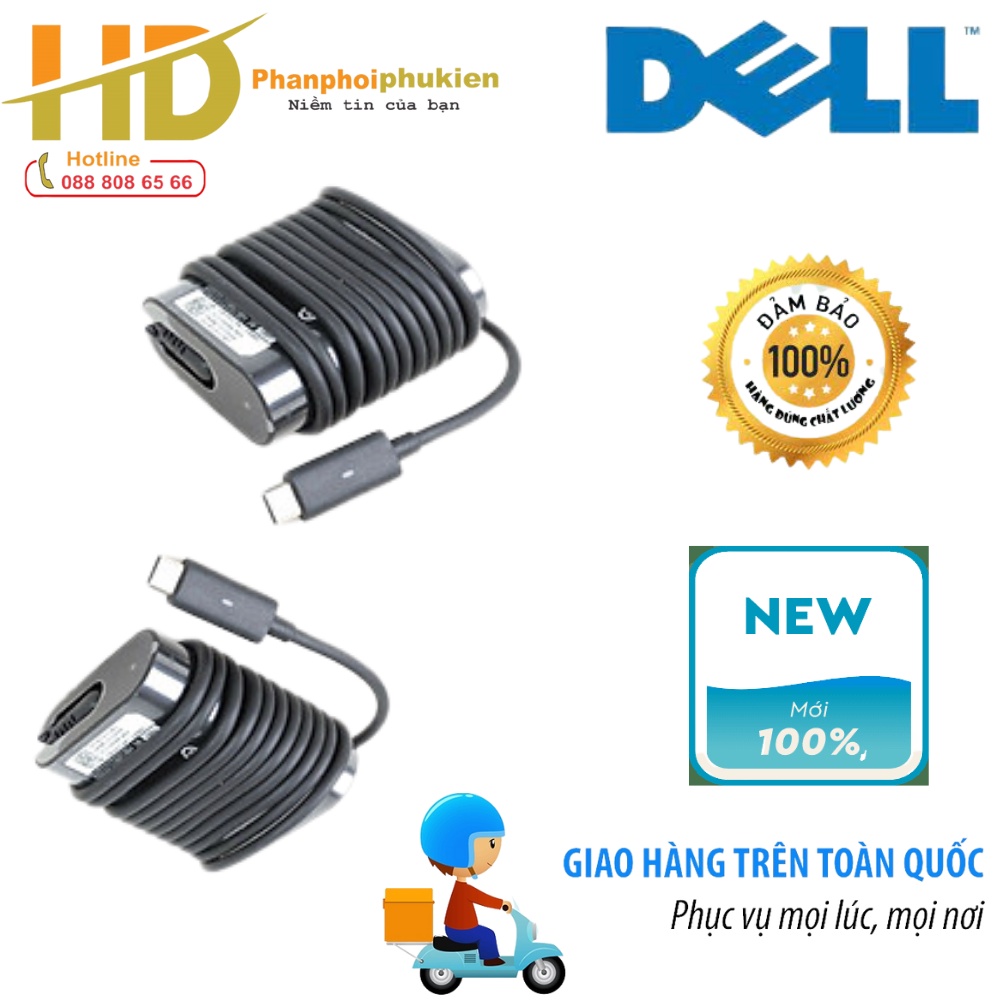 Sạc dành cho Laptop Dell XPS 12 9250 Adapter 20V-1.5A Type-C