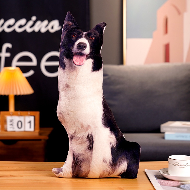 Gối Nhồi Bông Hình Chú Chó Shiba Inu Labrador Bull 3D Đáng Yêu 50 / 70CM Trang Trí Nhà Cửa