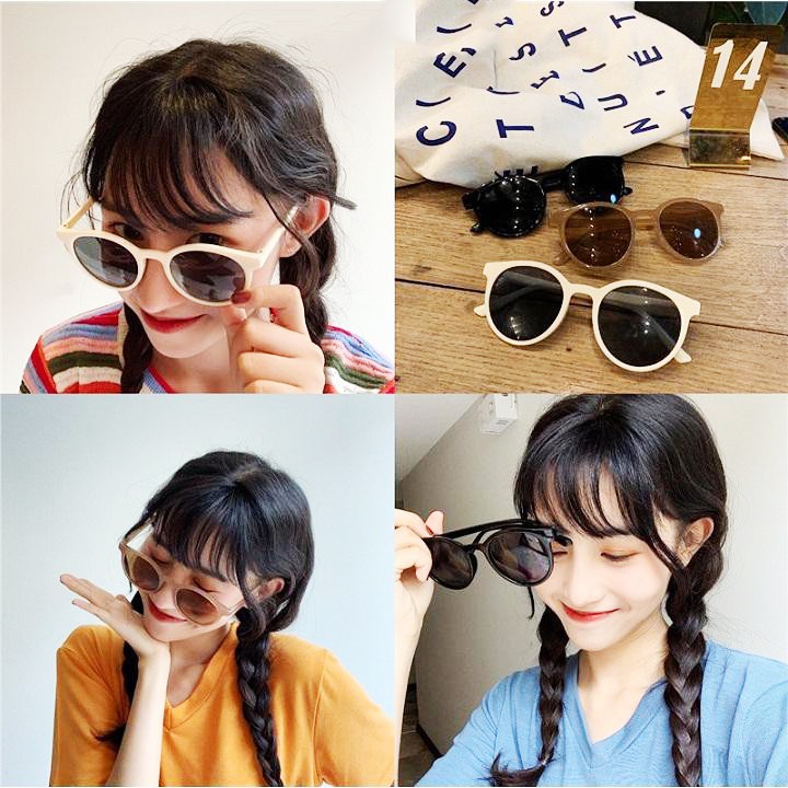 [RẺ SỐC] Mắt kính thời trang chữ V gọng tròn nam nữ xu hướng mới 2021 - Kính râm Unisex 001 | BigBuy360 - bigbuy360.vn