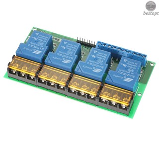 B&O 4-Channel DC 12V 30A Relay Module Control Board Optocoupler Isolation High/Low Trigger