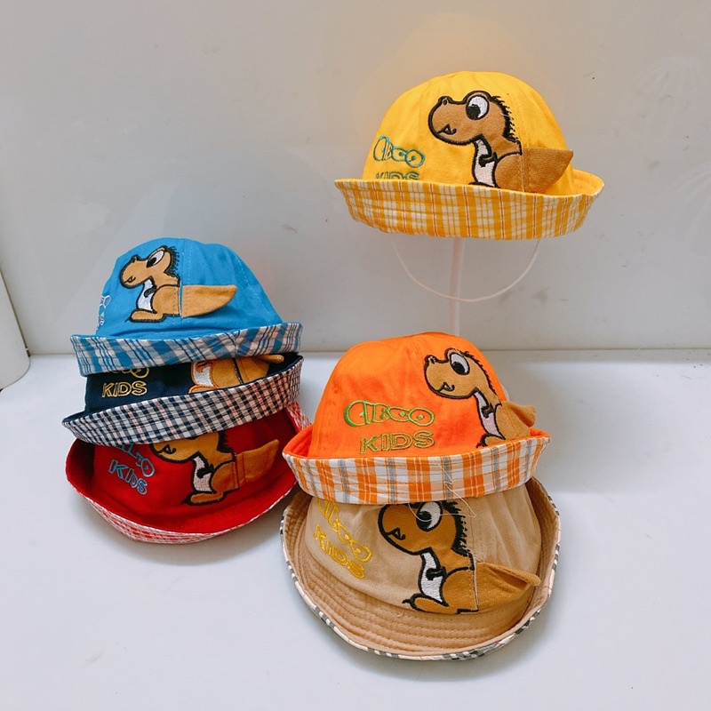 NÓN EM BÉ ( Size nhí 0-1 tuổi) - Bo khủng long chất đẹp
