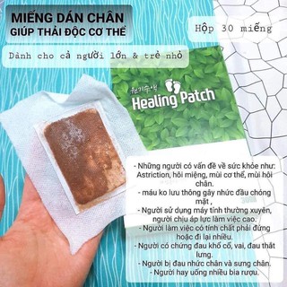 Miếng dán thải độc chân Healing patch 30 miếng