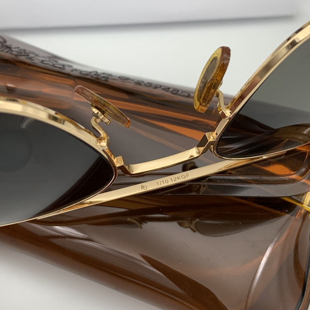 Kính râm Usa ⚡ SIÊU ĐẸP ⚡ Kính cơn usa mắt kính thủy tinh, chuôi mái chèo ve tán, mạ vàng 12k cực đẳng cấp và sang trọng