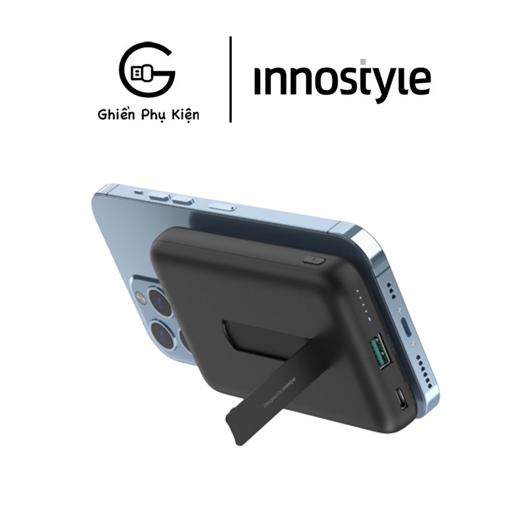 Sạc Dự Phòng Innostyle Magnectic Wireless 15W Powergo PD/QC3.0 22.5W 10000MAH - IM22PDBLACK