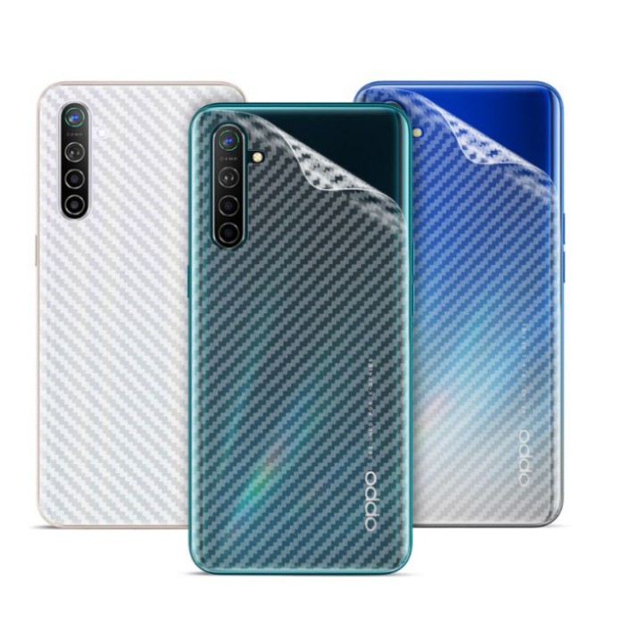 Miếng Dán Sợi Carbon Bảo Vệ Mặt Lưng Điện Thoại Oppo Realme 6 Pro 6i 6s