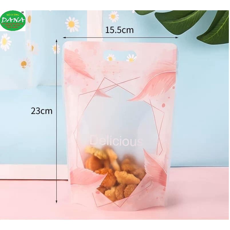 Túi zip đựng bánh các hình 23cm x 15cm .