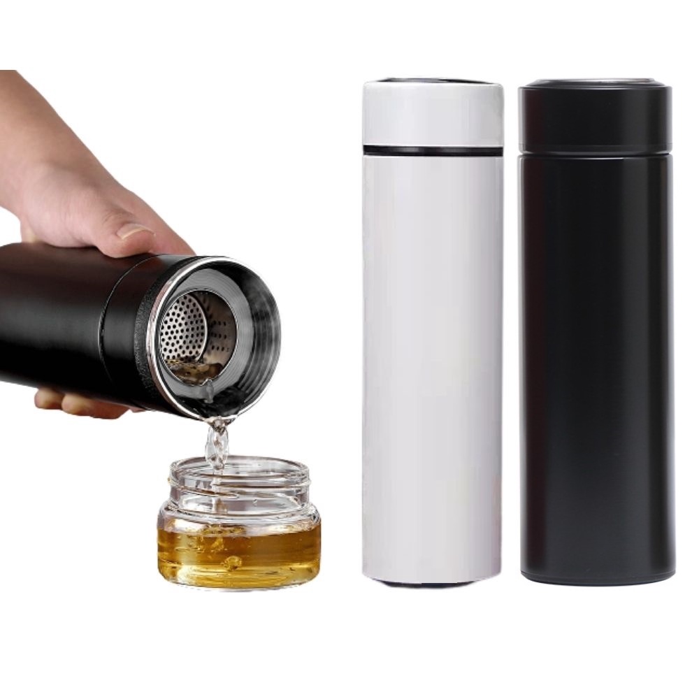 Bình nước giữ nhiệt có màng lọc chuyên pha trà lõi inox 500ml ly cốc cách nhiệt