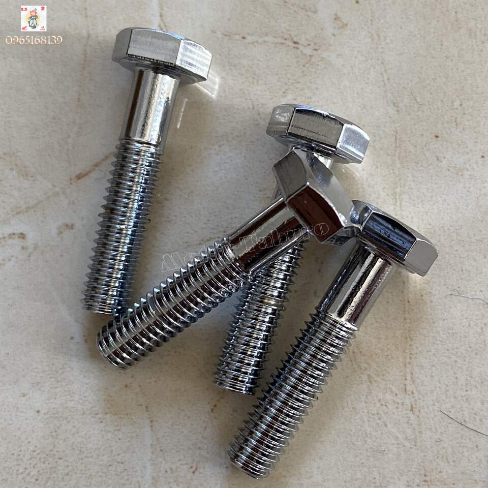 Bộ ốc 6 li dài 28mm, xi bóng