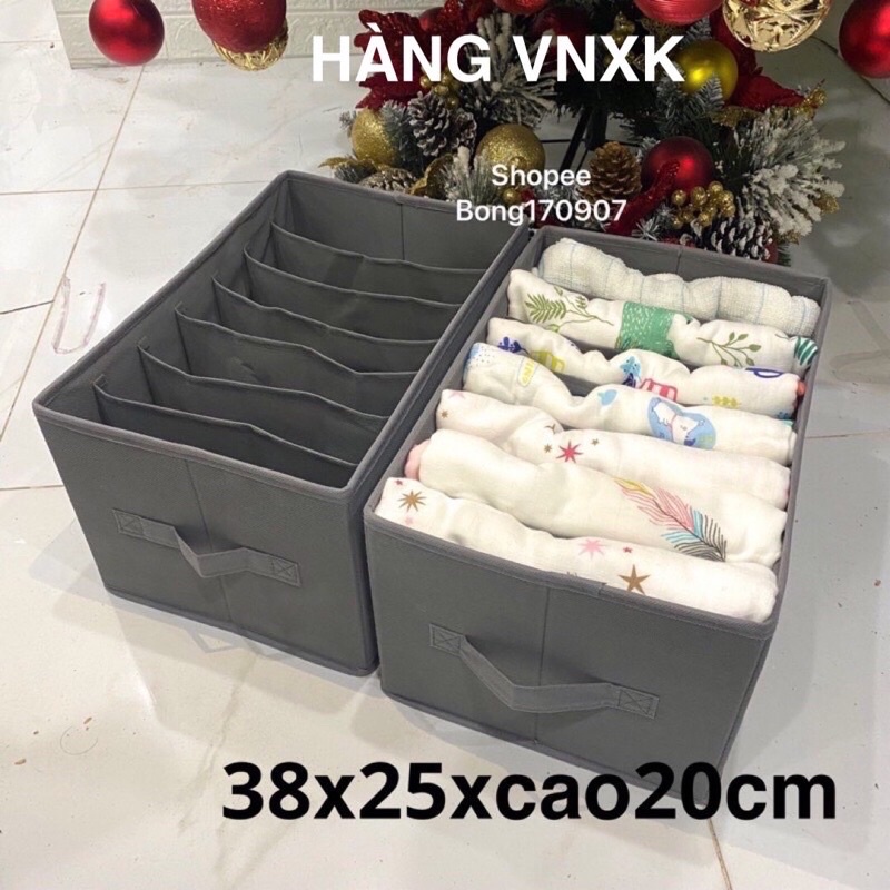 Hộp Túi Đựng Quần Áo Chia Ngăn Tiện Gọn Hàng VN Xuất Khẩu Phong Cách Nhật Bản