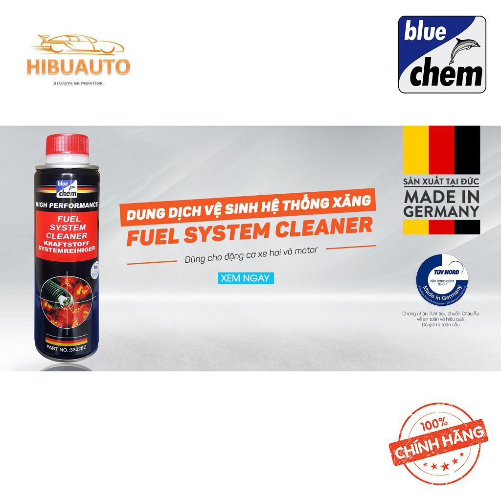 Chai Vệ Sinh Hệ Thống Xăng Bluechem Fuel System Cleaner 250ml