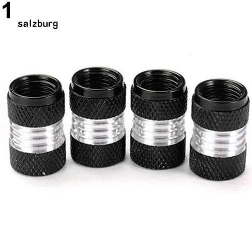Set 4 nắp đậy van bánh xe hơi bằng hợp kim nhôm siêu sáng