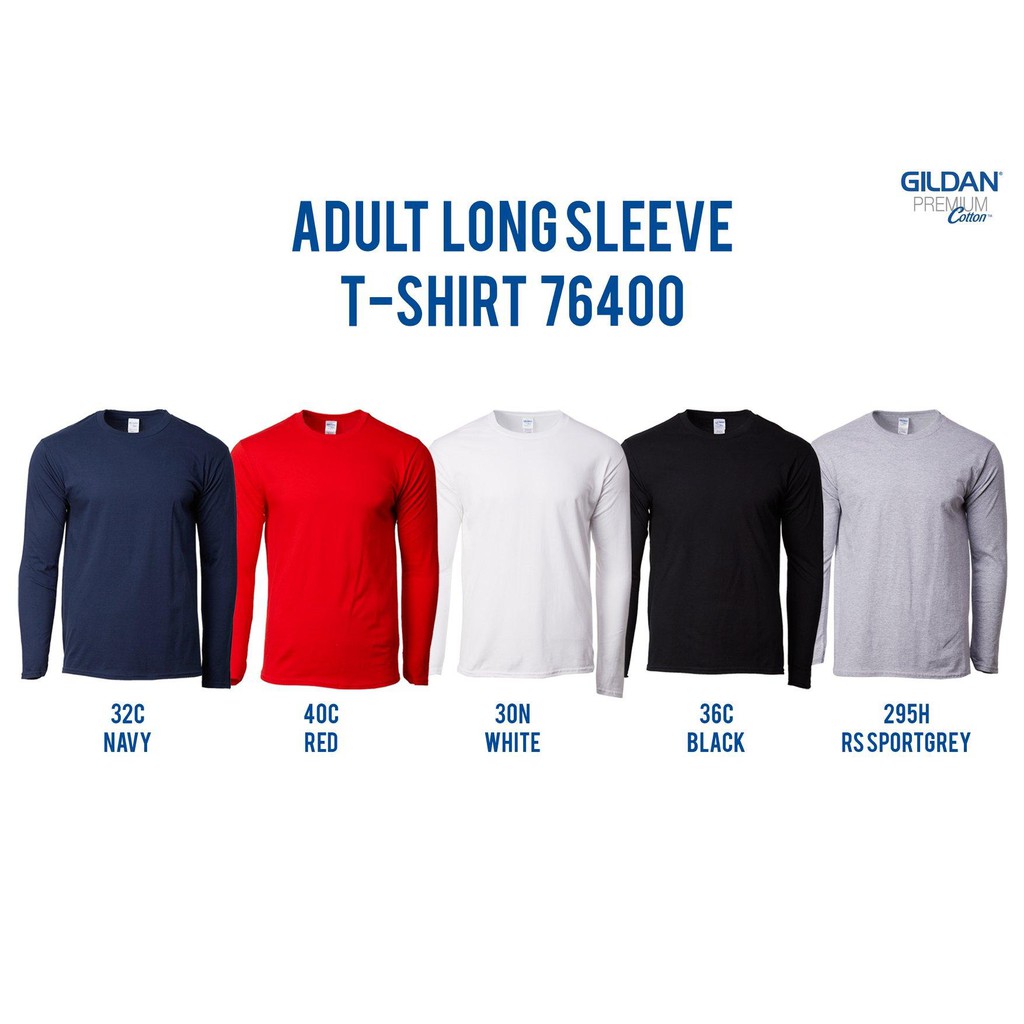 Áo thun dài tay Gildan Premium Cotton (5 màu) | BigBuy360 - bigbuy360.vn