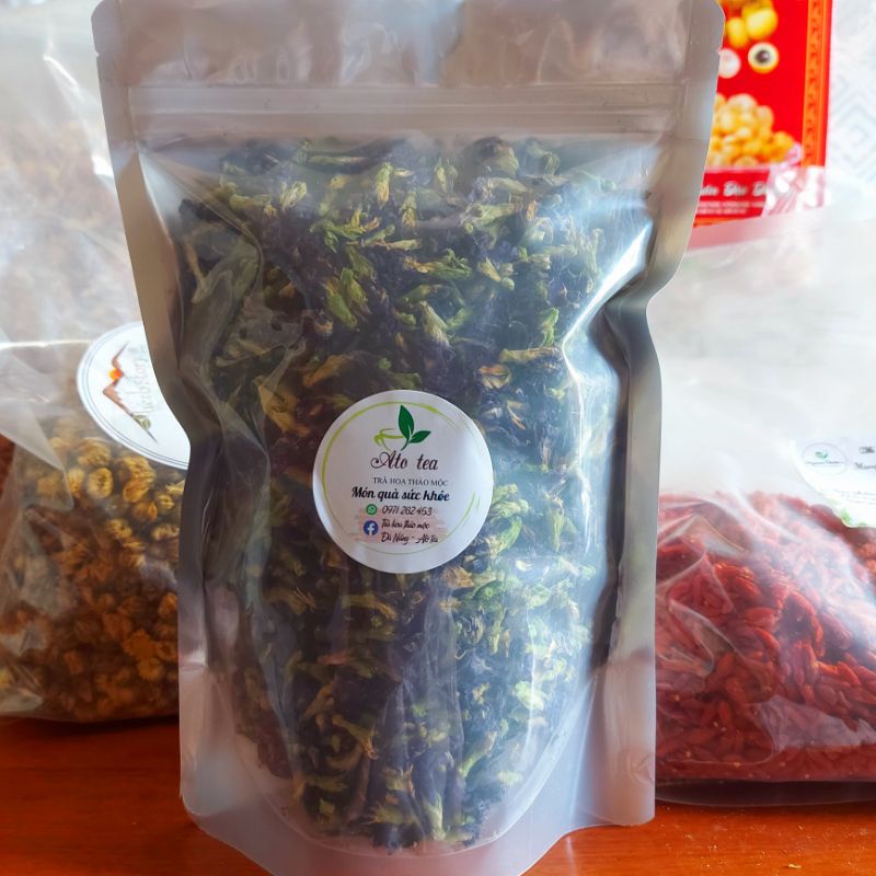 Trà hoa đậu biếc khô cuống xanh