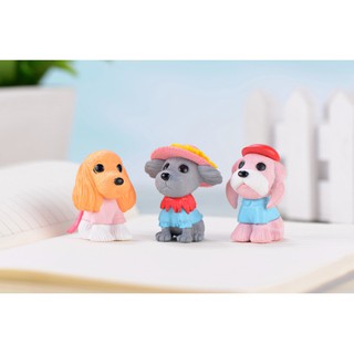 Mô hình chó con trang trí tiểu cảnh terrarium decor bàn học