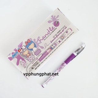 Hộp 20 Bút Nước T.Long Handle TP-Gel01 Mực Tím (Hàng Chính Hãng)