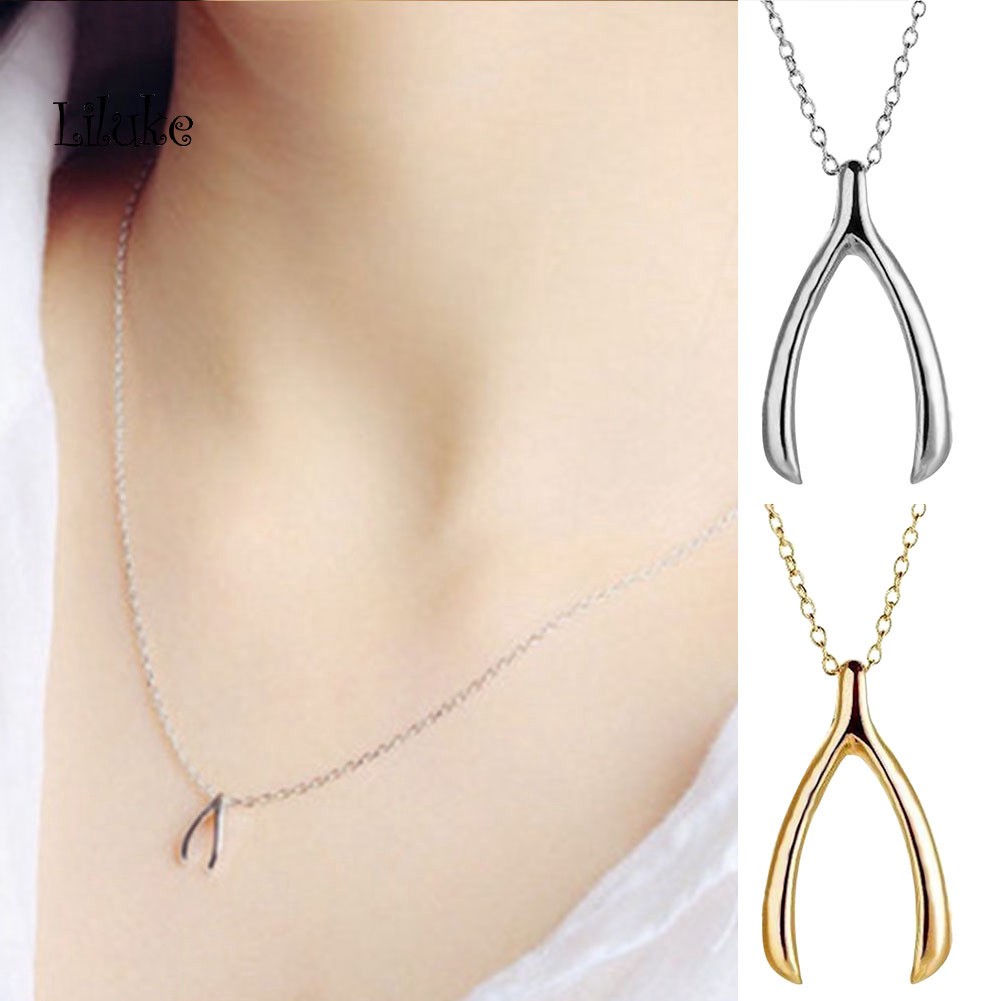 Vòng cổ Mặt Hình Khúc Xương May Mắn Thời Trang