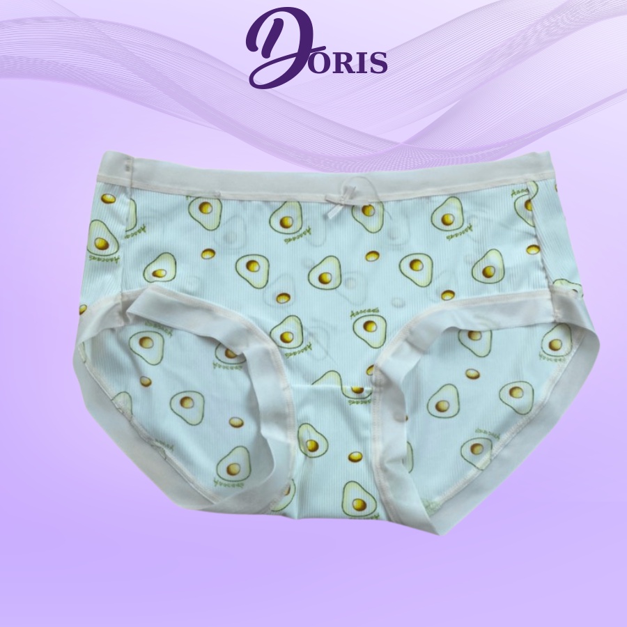 Quần lót cotton co dãn thoáng mát họa tiết siêu dễ thương DORIS - 012