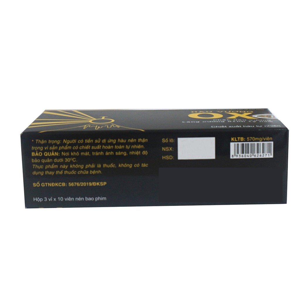 Thực phẩm bảo vệ sức khỏe Hàu vương OX hỗ trợ tăng cường sinh lý nam giới - Trường Thọ pharma hộp 30 viên | BigBuy360 - bigbuy360.vn