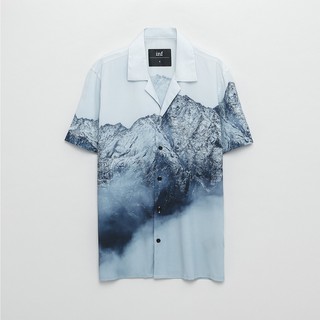 Áo Sơ Mi Nam Tay Ngắn Somehow Có Họa Tiết Rocky And Forest Chất Vải Cotton Dày Dặn, SM005214, SOMEHOW,