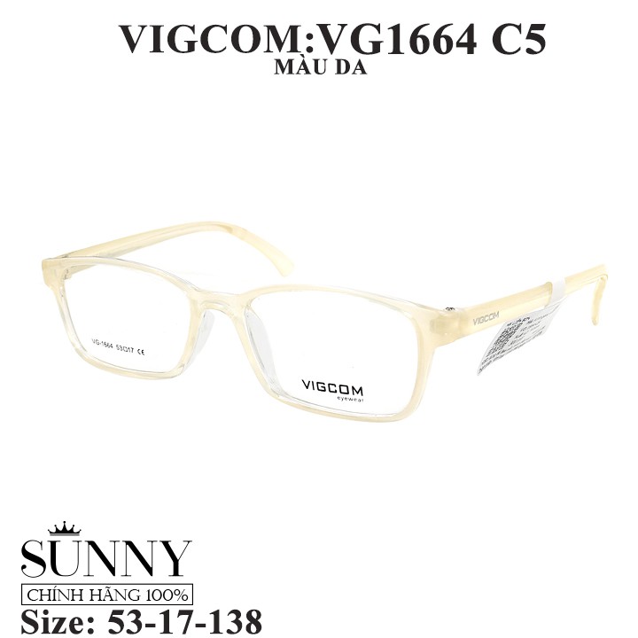 VG1664 gọng kính Vigcom chính hãng, thiết kế dễ đeo bảo vệ mắt