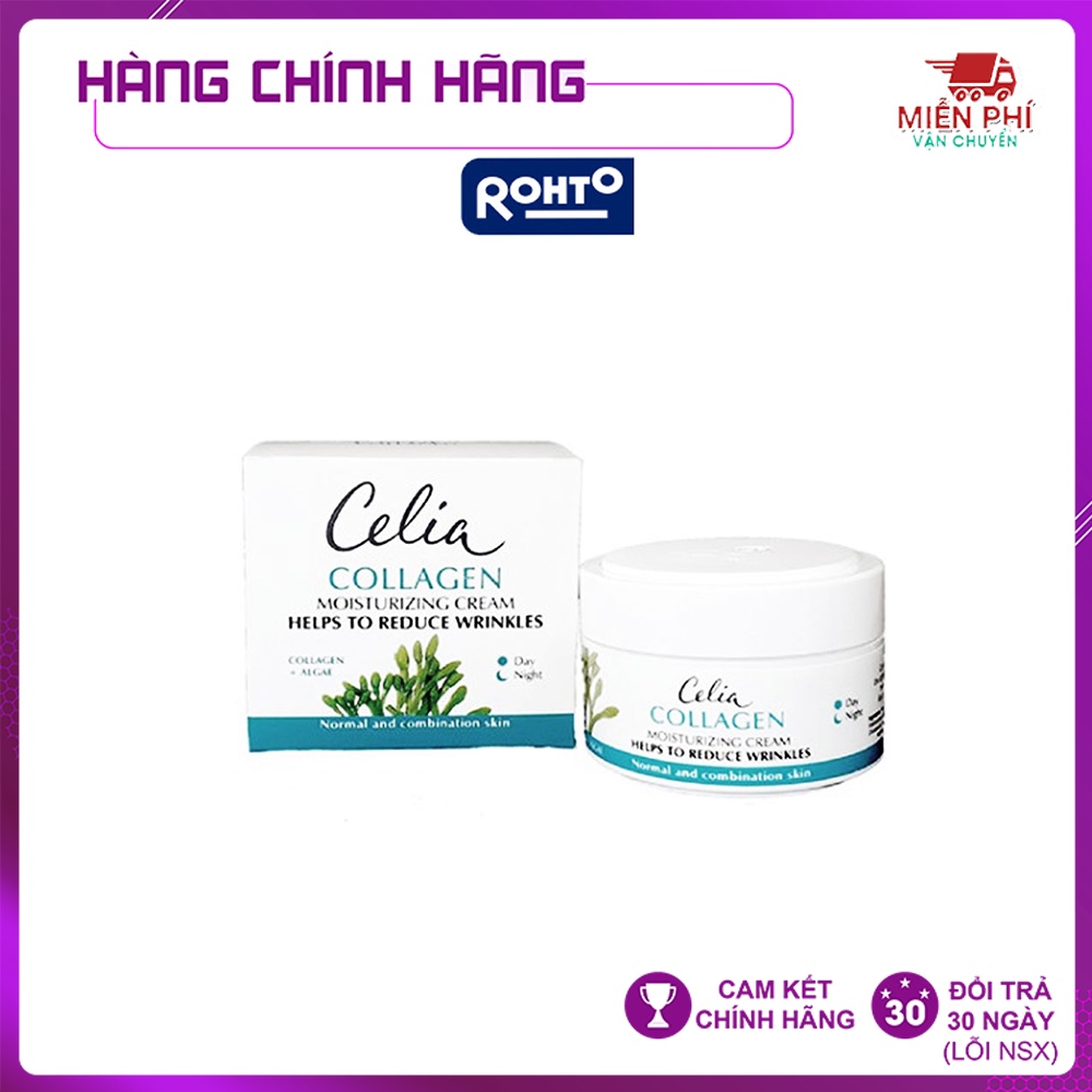 [ ZIAJA ] [NHẬP KHẨU BALAN] KEM DƯỠNG ẨM CHỐNG NHĂN COLLAGEN CELIA COLLAGEN MOISTURIZING CREAM- 50ML