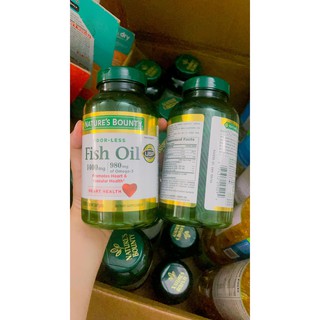 Dầu Cá Không Mùi Nature's Bounty Fish Oil 1400mg 130 Viên