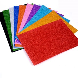 XỐP KIM TUYẾN, khổ A4,A3,40x50cm xốp nhũ kim tuyến,