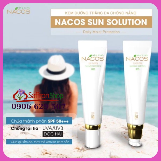 Kem chống nắng Hàn Quốc nâng tone da Nacos SPF 50 và PA+++- | BigBuy360 - bigbuy360.vn