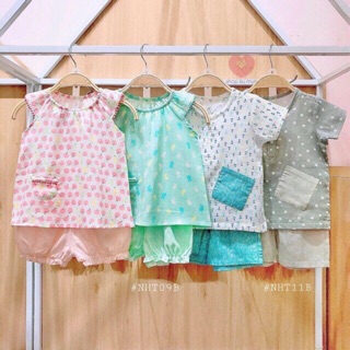 Bộ cộc bg/bt vải xô 2 lớp lullaby