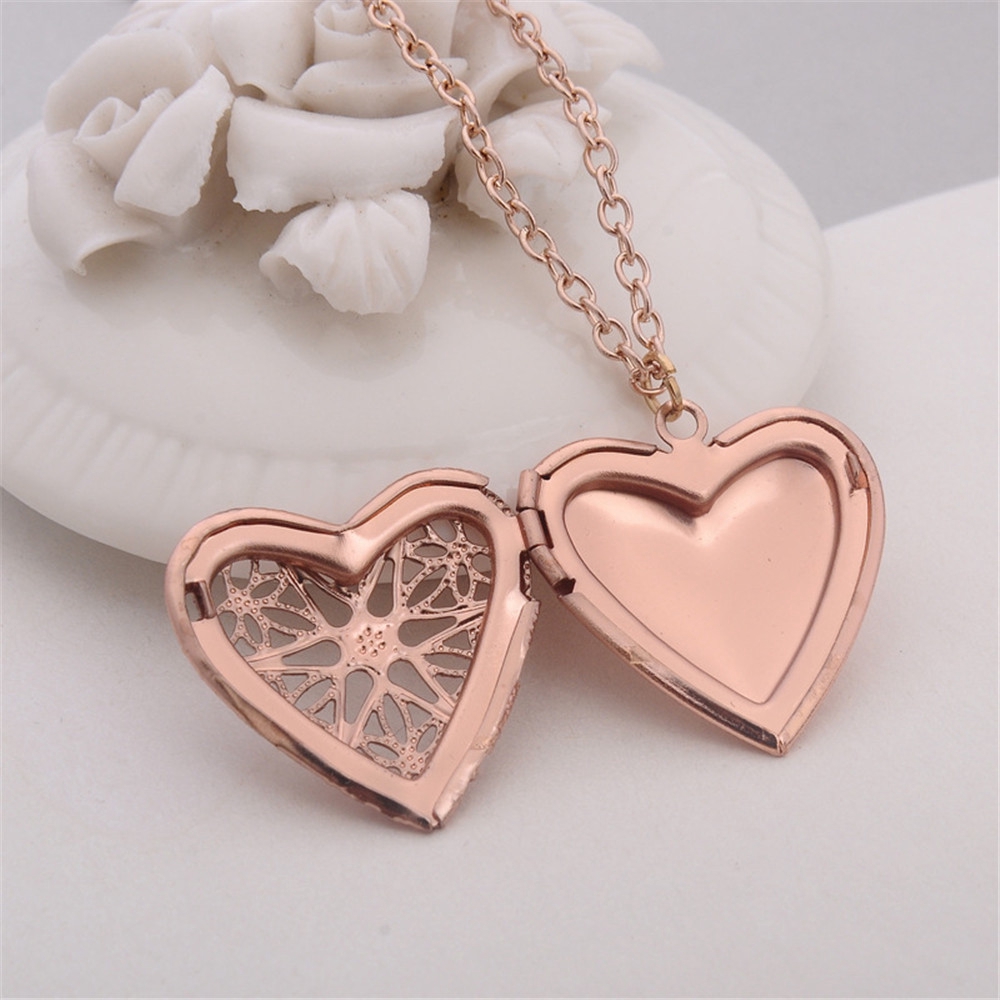ALLGOODS Jewelry Lover Gift Valentine's Day Present Vintage Couples Gift DIY Secret Message Locket Necklace
