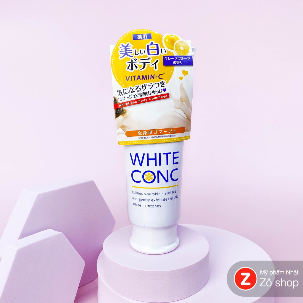 Tẩy da chết body dưỡng trắng - White Conc Vitamin C Body Gommage 180g